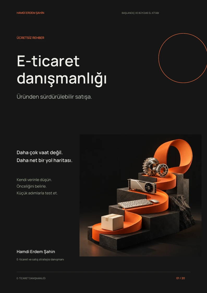 E-Ticaret Danışmanlığı kitapçığı, kapak, sayfa 1